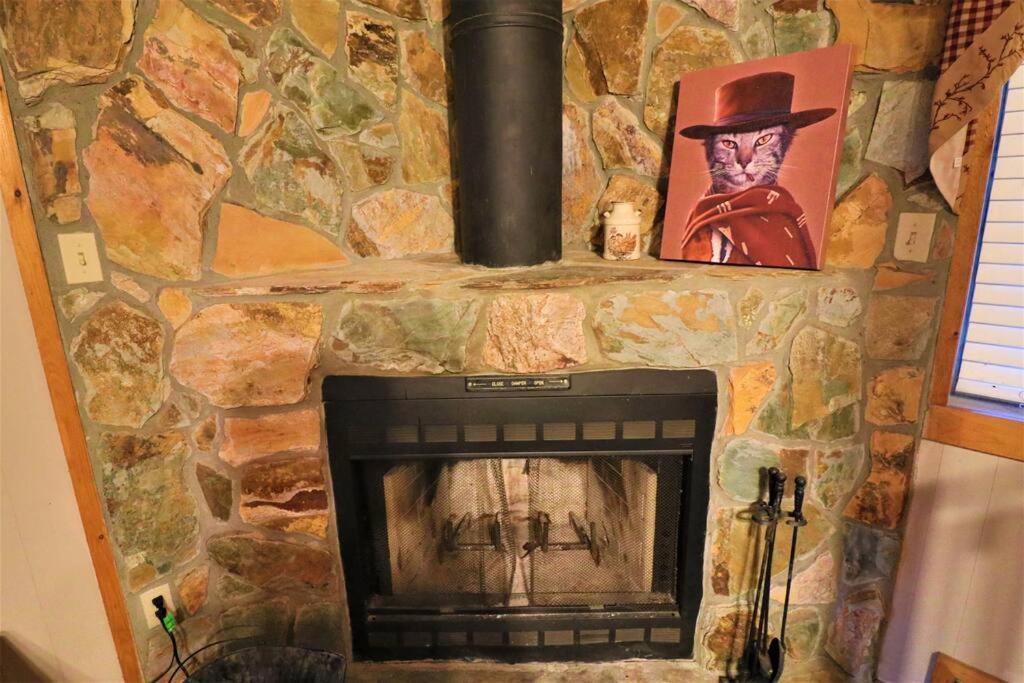 Amazing Cabin Fireplace And Stream #11 Helen Buitenkant foto